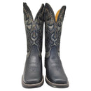 Bota Texana Feminina Pit Stop Preto Prata