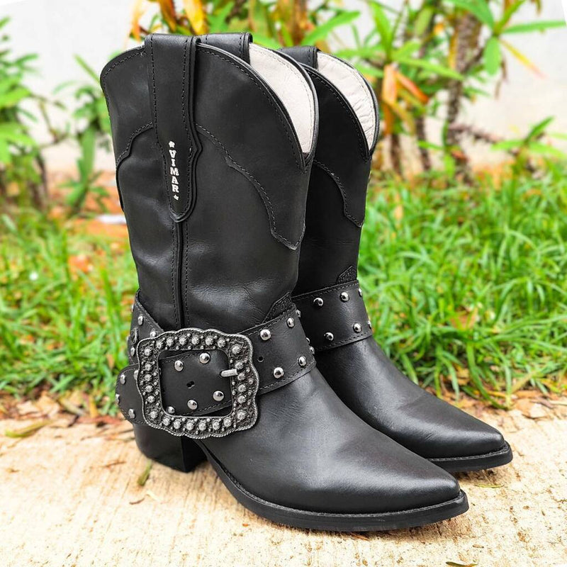Bota Bico Fino Preto