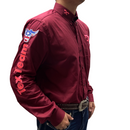 Camisa Masculina Tex Team Bordô/Rosa