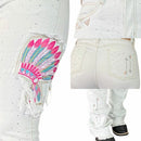 Calça Feminina Tex Team Cocar Branco