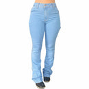 Calça Tex Team Carpinteira Delave Bordada Rosa