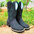 Bota Feminina Brilho Verde