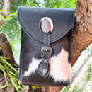 Bolsa De Couro Goyazes Pit Stop Preto