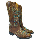 Bota Texana Feminina Goyazes Dallas Tabaco