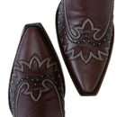 Bota Cano Longo Western Franja Marrom