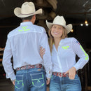 COMBO CASAL 2 CAMISAS TEX TEAM - BRANCO / VERDE