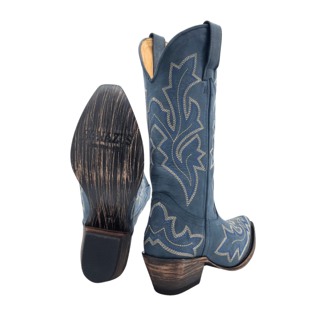 Bota Bico Fino Bonazus Azul - Imagem 3