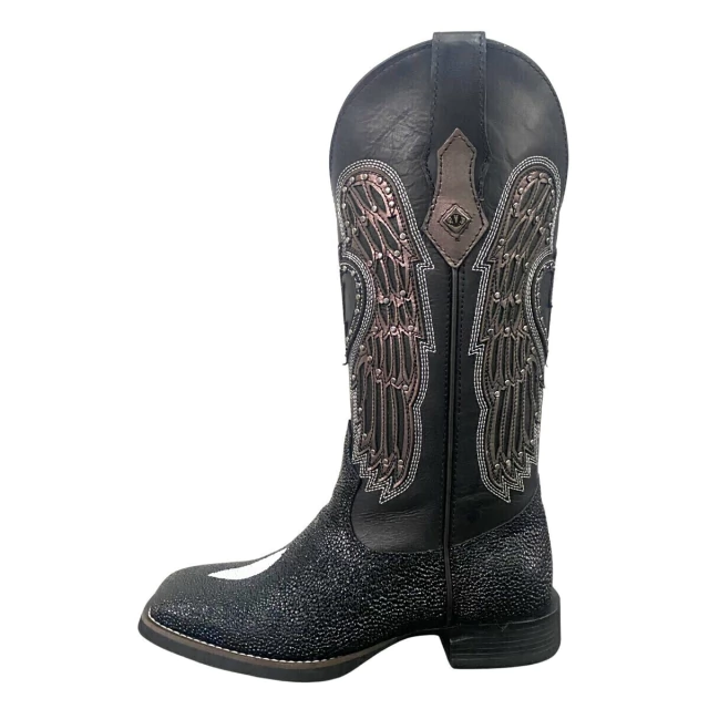 Bota Texana Vimar Brilho Estilo Arraia Preto - Imagem 4