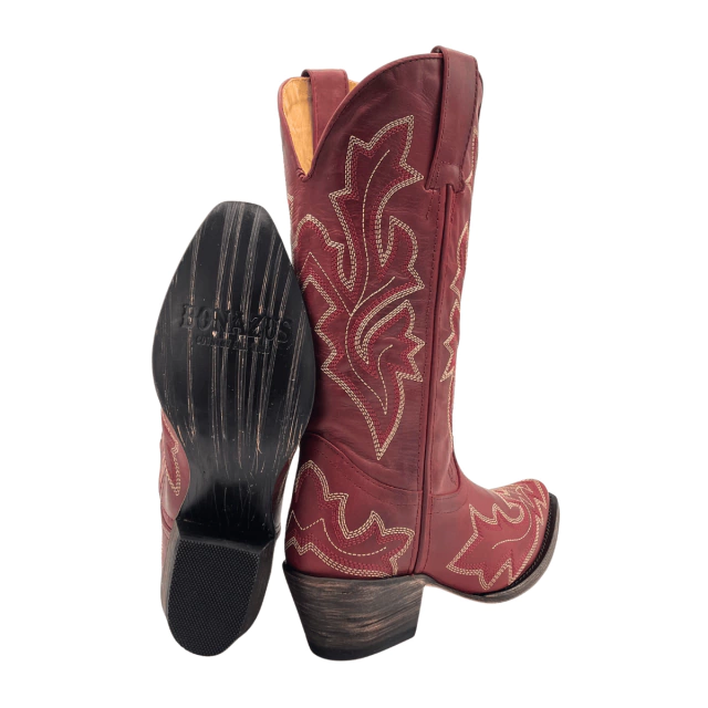 Bota Bico Fino Bonazus Bordo - Imagem 3