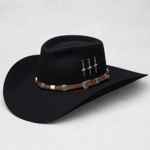 Chapeu 3 Cravos Americano Preto