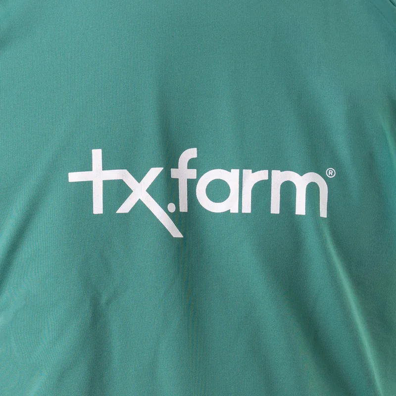 CAMISETA TÉRMICA JUVENIL UNISSEX UV50+ TEXAS FARM - VERDE JADE/ BRANCO - Imagem 3