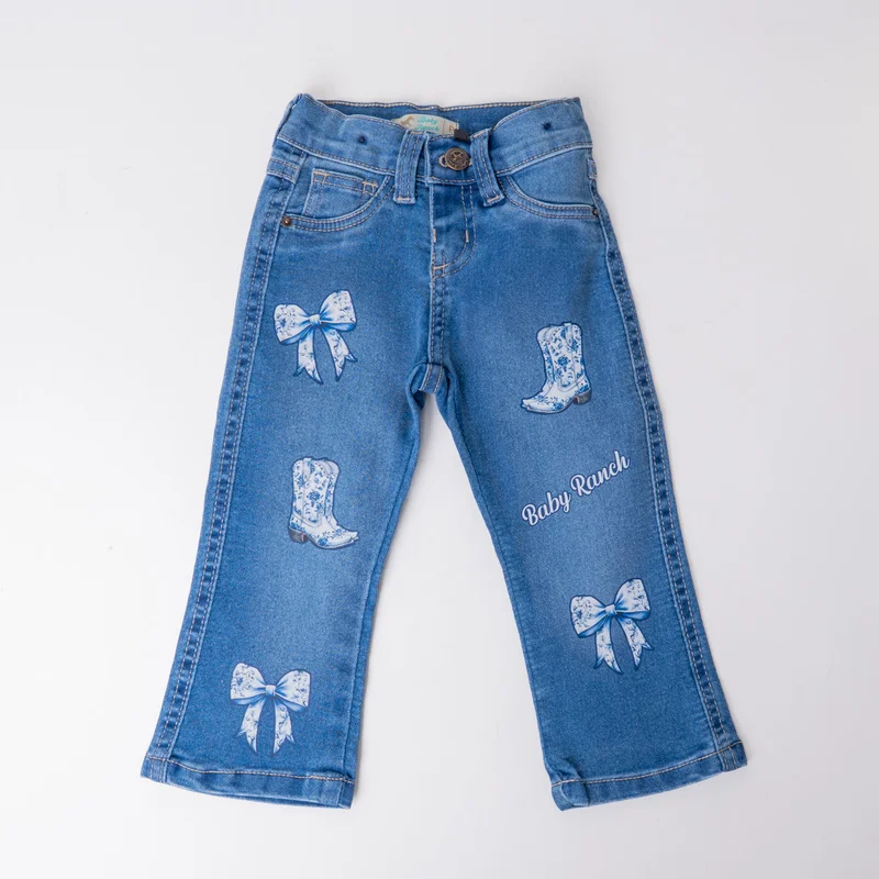 CALÇA JEANS BABY FEMININA BABY RANCH