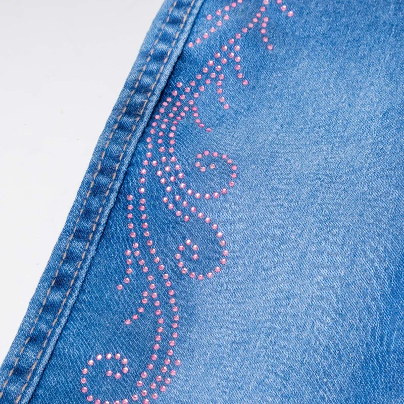 CALÇA JEANS BABY FEMININA BABY RANCH - PEDRARIA - Imagem 2
