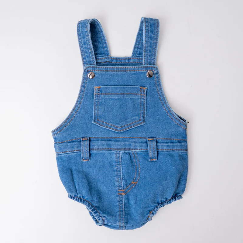 JARDINEIRA JEANS CURTA BABY UNISSEX BABY RANCH