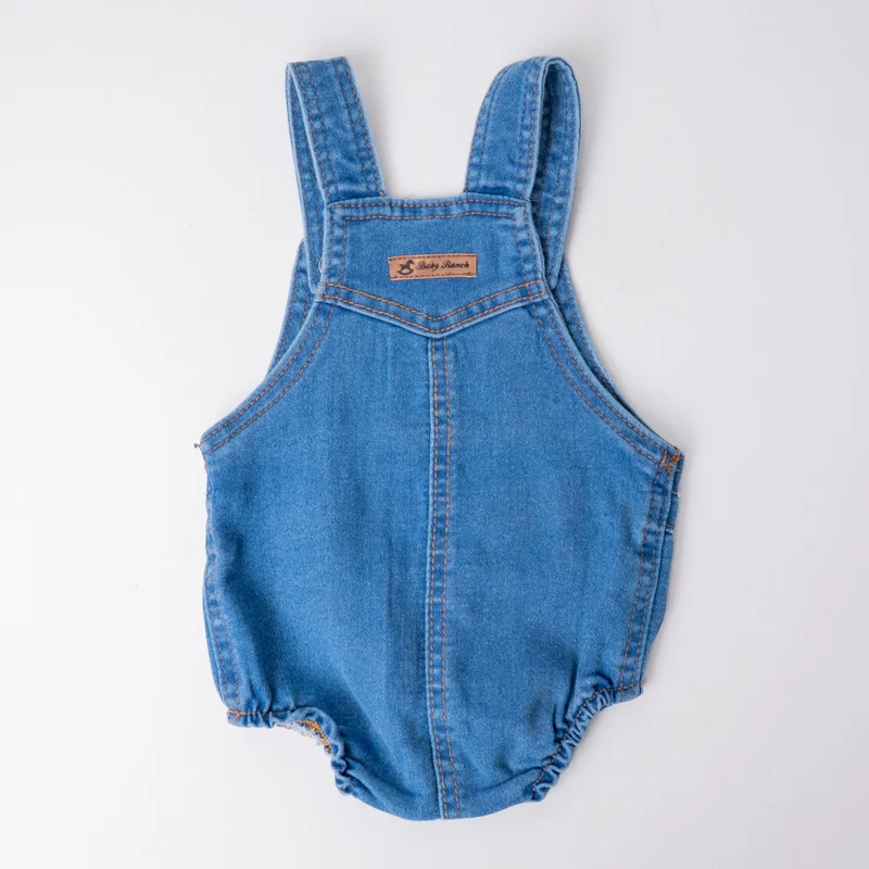 JARDINEIRA JEANS CURTA BABY UNISSEX BABY RANCH - Imagem 2