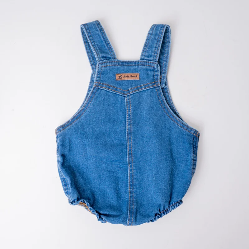 JARDINEIRA JEANS CURTA BABY UNISSEX BABY RANCH - Imagem 2