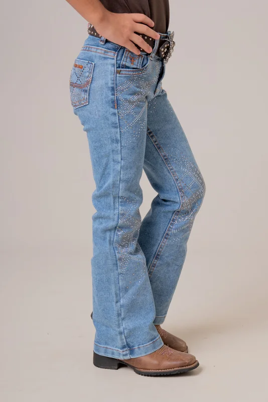CALCA JEANS FEMININA INFANTIL TEXAS FARM - AWAY - Imagem 2