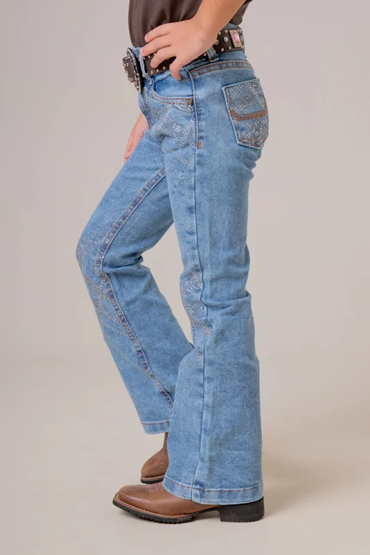 CALCA JEANS FEMININA INFANTIL TEXAS FARM - AWAY - Imagem 3