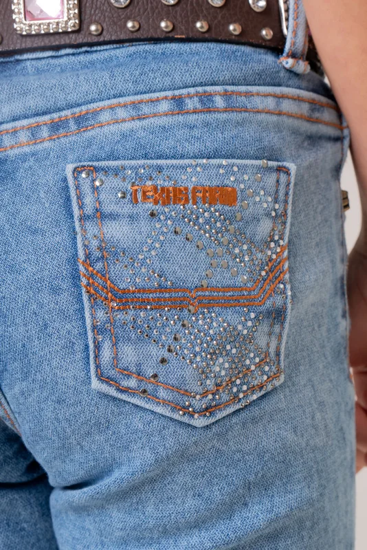 CALCA JEANS FEMININA INFANTIL TEXAS FARM - AWAY - Imagem 8
