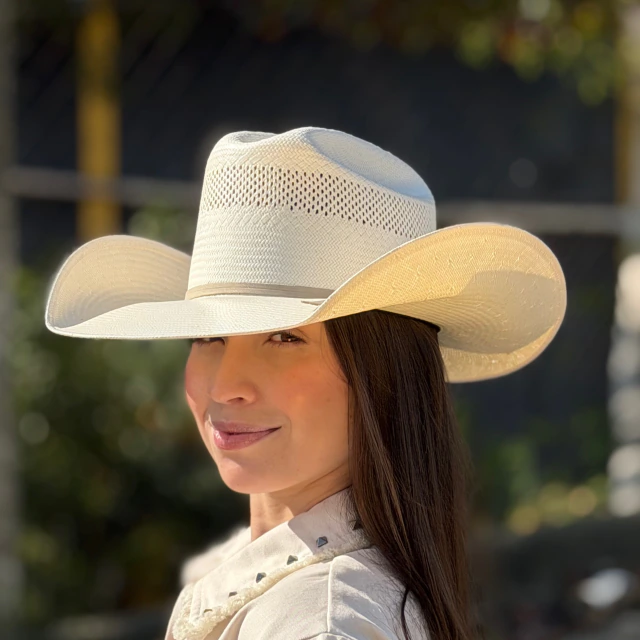 Chapéu Eldorado Palha 15X Shantung Ropers - Imagem 6