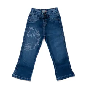 CALÇA JEANS BABY FEMININA BABY RANCH - PEDRARIA