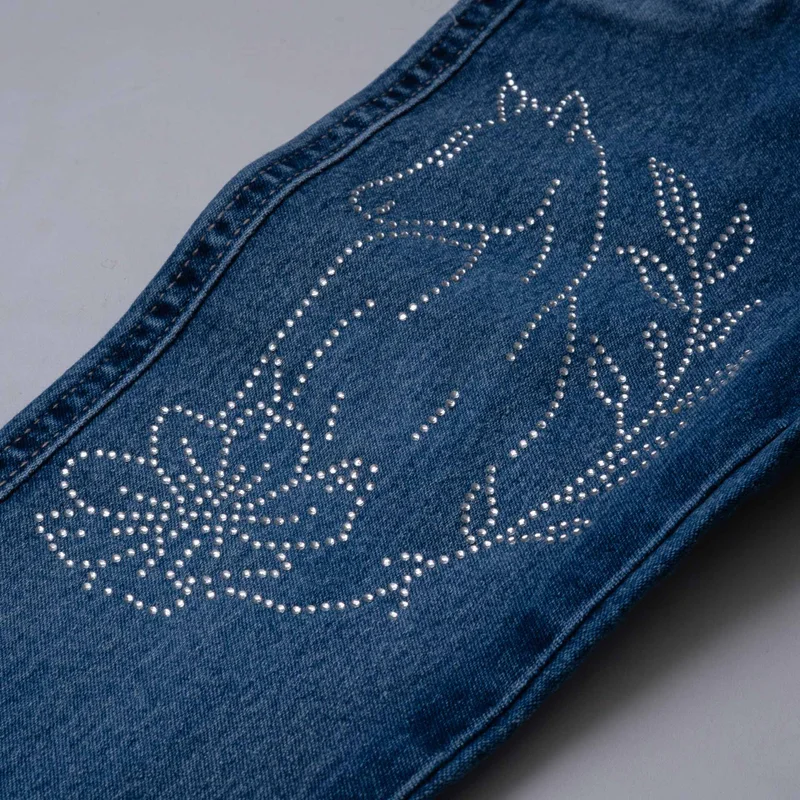 CALÇA JEANS BABY FEMININA BABY RANCH - PEDRARIA - Imagem 3
