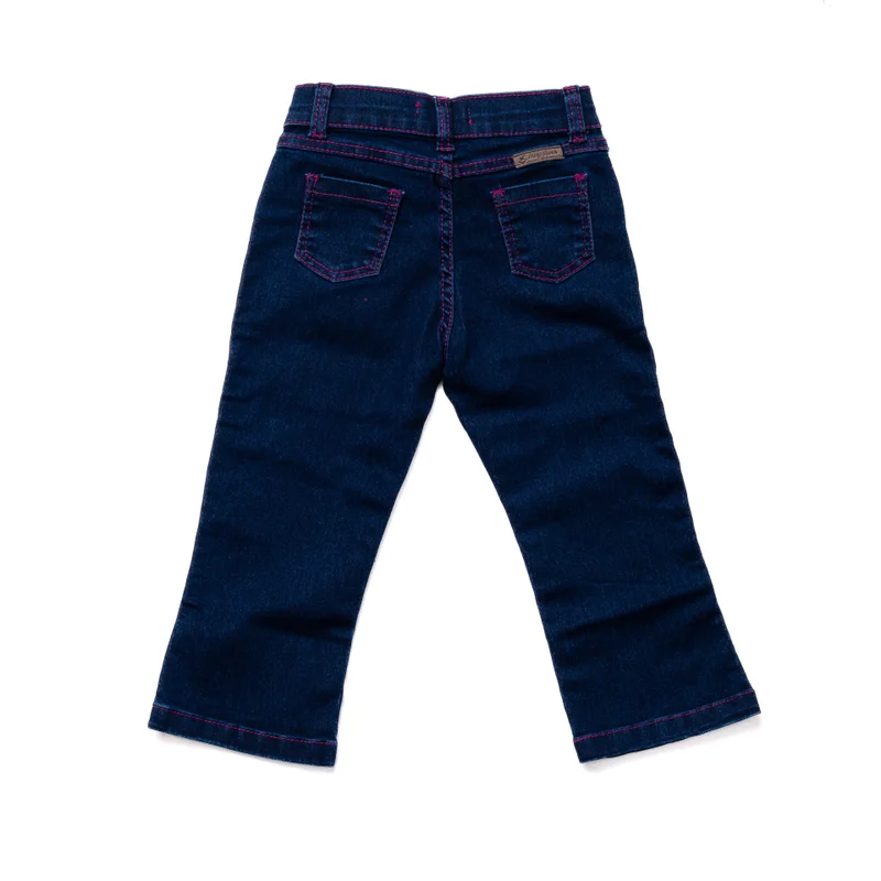 CALÇA JEANS BABY FEMININA BABY RANCH - AMACIADO - Imagem 2