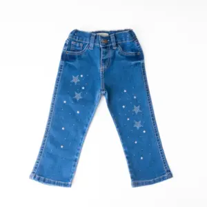 CALÇA JEANS BABY FEMININA BABY RANCH - DESTROYER/ PEDRARIA Texas Farm