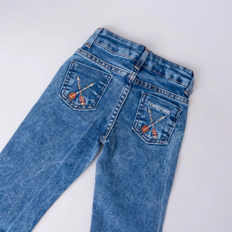 CALÇA JEANS INFANTIL FEMININA TEXAS FARM VITALITY UMBER - Imagem 4