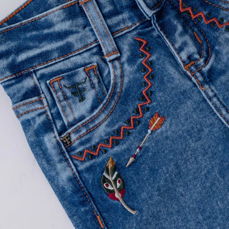 CALÇA JEANS INFANTIL FEMININA TEXAS FARM VITALITY UMBER - Imagem 5