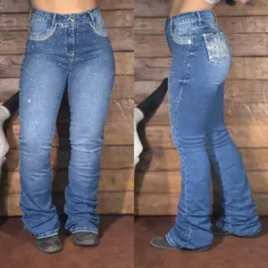 Calça Bill Way com Brilho Flare