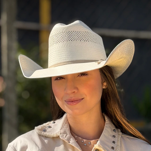Chapéu Eldorado Palha 15X Shantung Ropers - Imagem 4